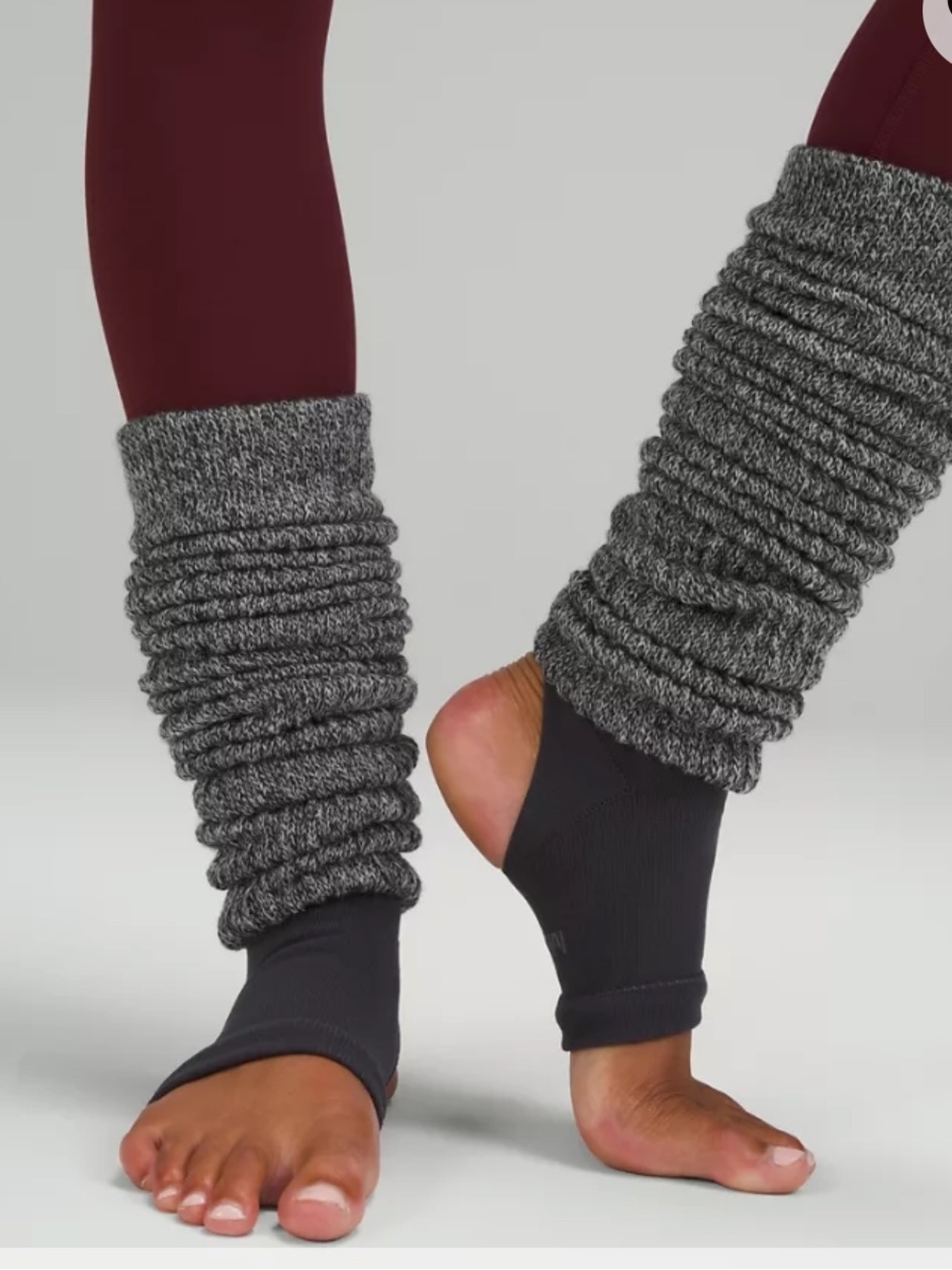 Lululemon Merino Wool Find Your Balance Leg Warmer Grey NEW Medium Large